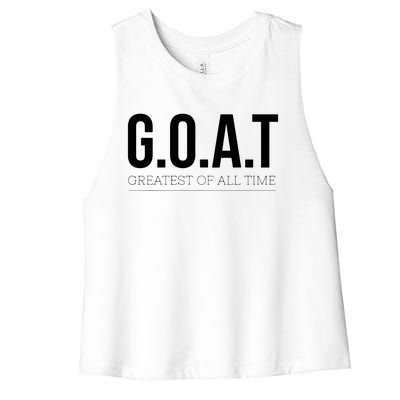 GOAT Greatest Of All Time Women's Racerback Cropped Tank