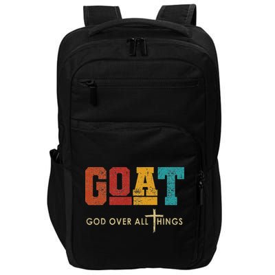Goat God Over All Things Jesus Religion God Bible Christian Impact Tech Backpack