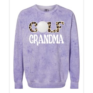 Golf Grandma Of A Golf Player Golfing Grandma Premium Colorblast Crewneck Sweatshirt