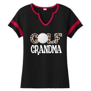 Golf Grandma Of A Golf Player Golfing Grandma Premium Ladies Halftime Notch Neck Tee