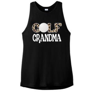 Golf Grandma Of A Golf Player Golfing Grandma Premium Ladies PosiCharge Tri-Blend Wicking Tank