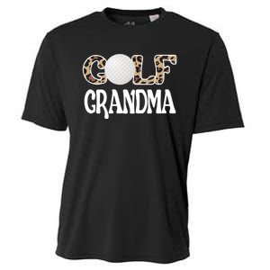 Golf Grandma Of A Golf Player Golfing Grandma Premium Cooling Performance Crew T-Shirt