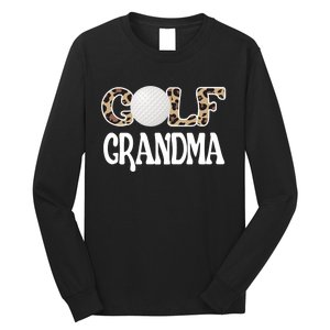 Golf Grandma Of A Golf Player Golfing Grandma Premium Long Sleeve Shirt