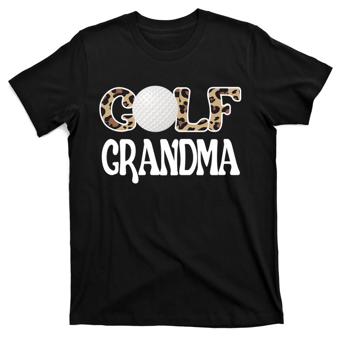 Golf Grandma Of A Golf Player Golfing Grandma Premium T-Shirt