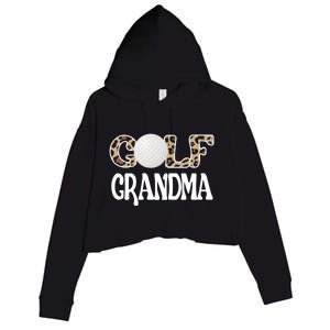 Golf Grandma Of A Golf Player Golfing Grandma Premium Crop Fleece Hoodie