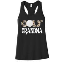 Golf Grandma Of A Golf Player Golfing Grandma Premium Women's Racerback Tank