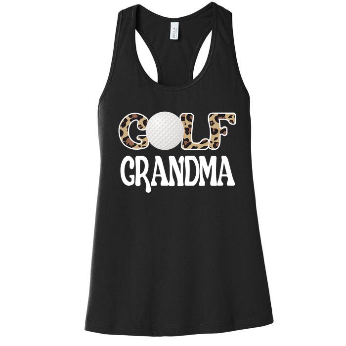 Golf Grandma Of A Golf Player Golfing Grandma Premium Women's Racerback Tank