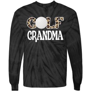 Golf Grandma Of A Golf Player Golfing Grandma Premium Tie-Dye Long Sleeve Shirt