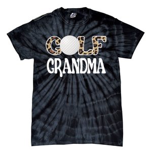 Golf Grandma Of A Golf Player Golfing Grandma Premium Tie-Dye T-Shirt