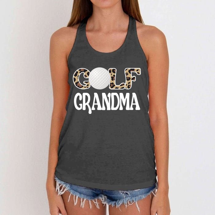 Golf Grandma Of A Golf Player Golfing Grandma Premium Women's Knotted Racerback Tank