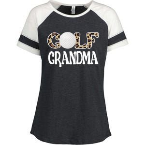 Golf Grandma Of A Golf Player Golfing Grandma Premium Enza Ladies Jersey Colorblock Tee