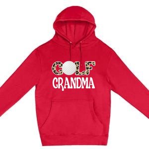 Golf Grandma Of A Golf Player Golfing Grandma Premium Premium Pullover Hoodie