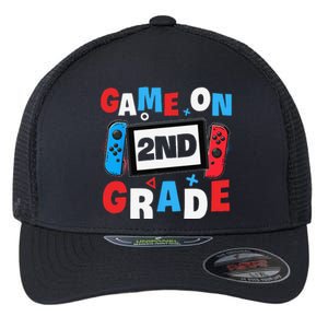 Gaming Game On 2nd Grade Second First Day School Gamer Flexfit Unipanel Trucker Cap