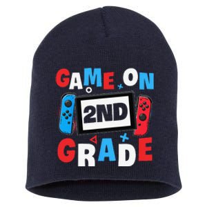 Gaming Game On 2nd Grade Second First Day School Gamer Short Acrylic Beanie