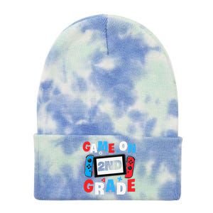 Gaming Game On 2nd Grade Second First Day School Gamer Tie Dye 12in Knit Beanie