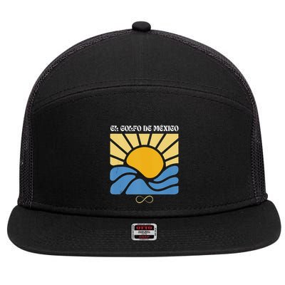 Groovy Gulf Of Mexico Forever Liberal El Golfo De Mexico Tank Top 7 Panel Mesh Trucker Snapback Hat