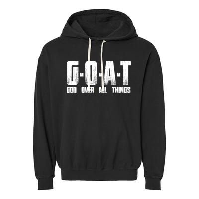GOAT God Over All Things Garment-Dyed Fleece Hoodie