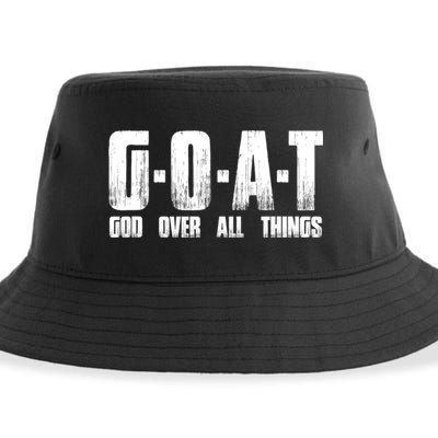 GOAT God Over All Things Sustainable Bucket Hat