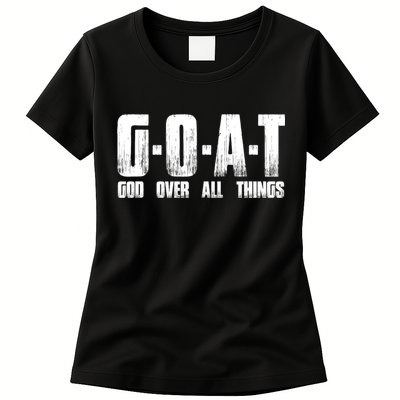 GOAT God Over All Things Womens T-Shirt