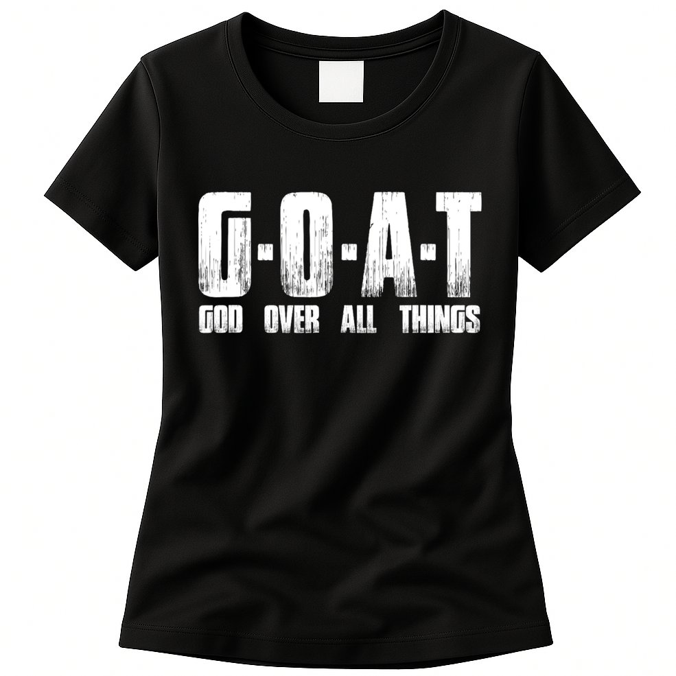 GOAT God Over All Things Womens T-Shirt