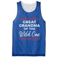 Great Grandma Of Wild One Great Grandma Of The Wild One Gift Mesh Reversible Basketball Jersey Tank