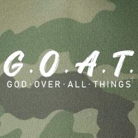 G.O.A.T God Over All Thing Black And White Legacy Tie Dye Trucker Hat