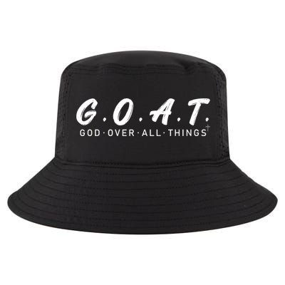 G.O.A.T God Over All Thing Black And White Cool Comfort Performance Bucket Hat