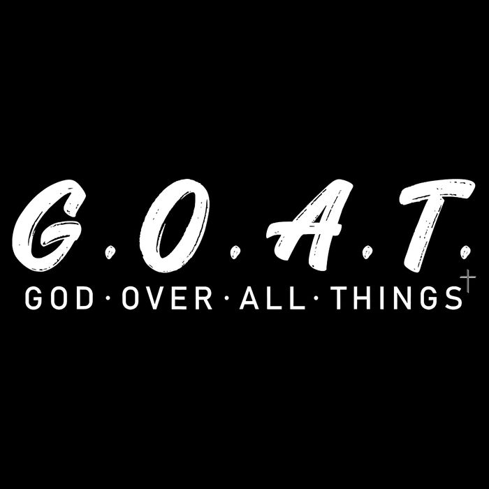 G.O.A.T God Over All Thing Black And White Apron