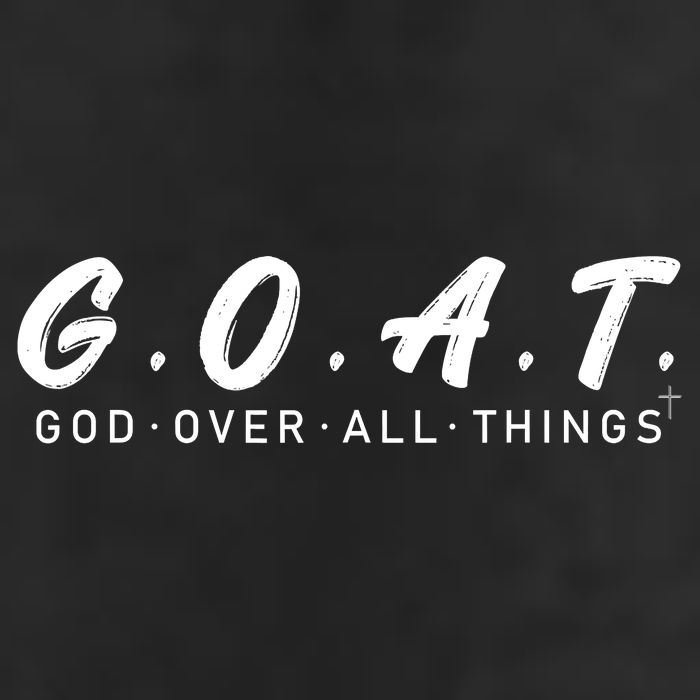 G.O.A.T God Over All Thing Black And White Adult Drive Performance Visor