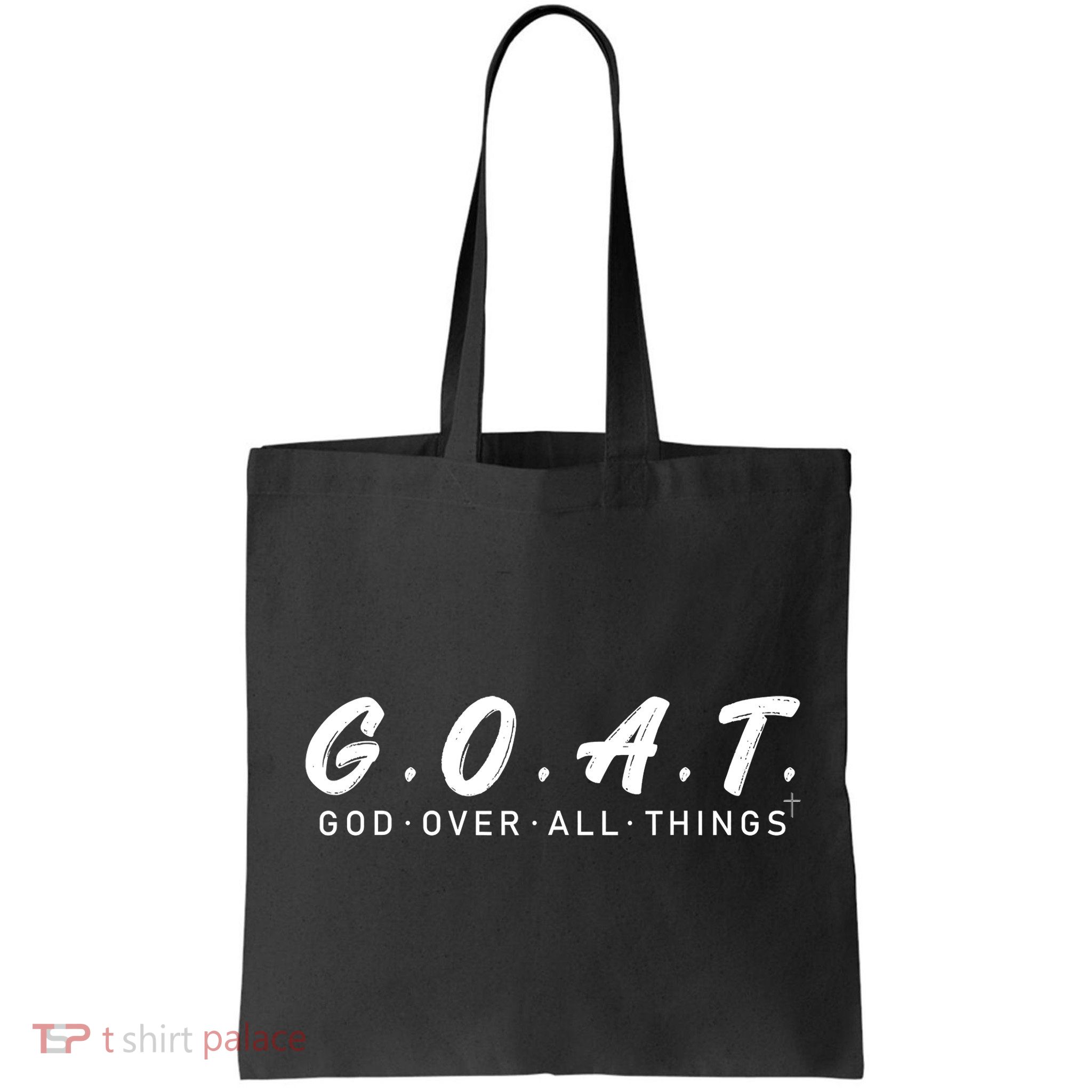 G.O.A.T God Over All Thing Black And White Bag