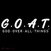 G.O.A.T God Over All Thing Black And White Youth Performance Sprint T-Shirt