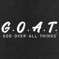 G.O.A.T God Over All Thing Black And White 25L Jumbo Tote