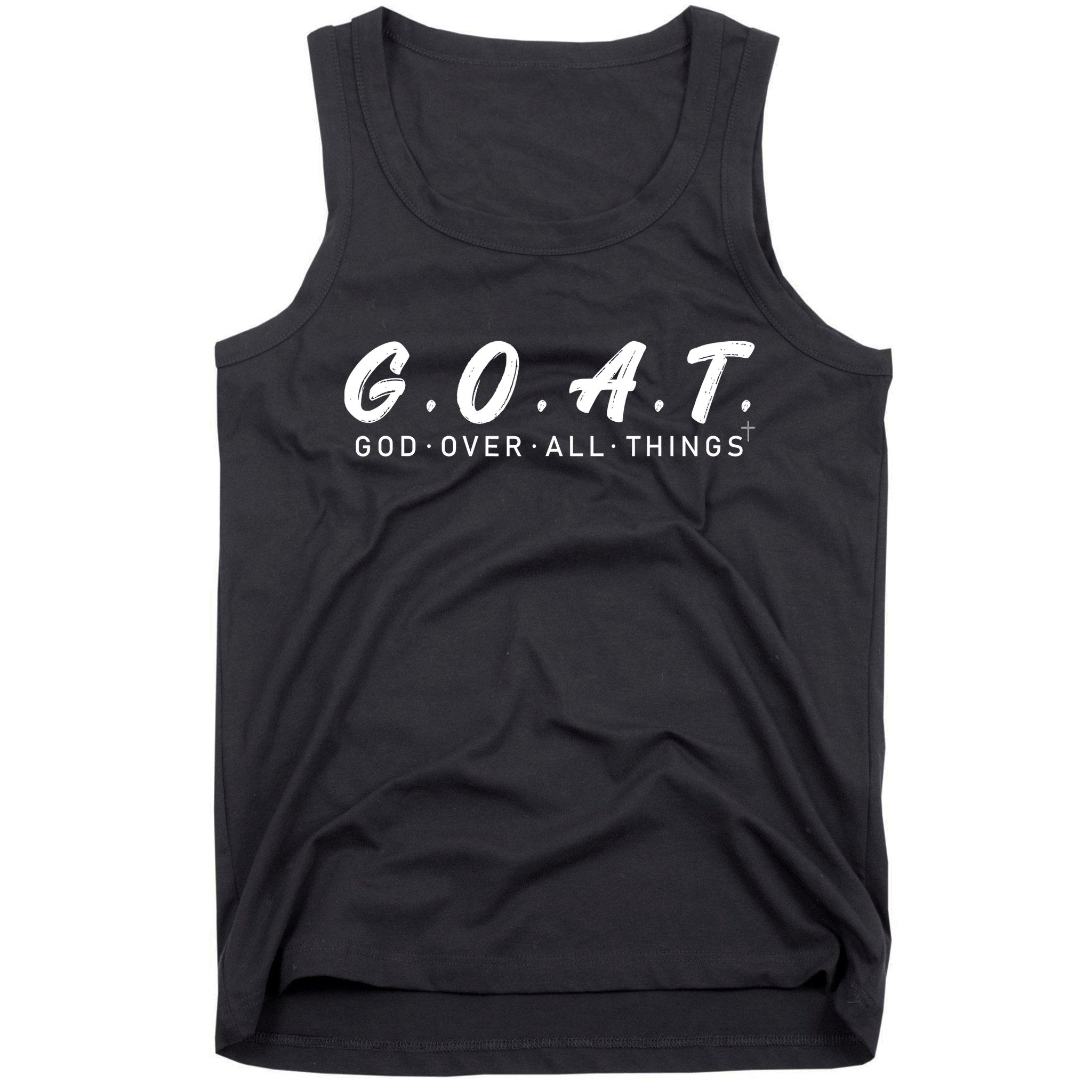 G.O.A.T God Over All Thing Black And White Tank Top