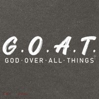 G.O.A.T God Over All Thing Black And White Cotton Canvas Backpack