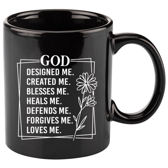 God 11oz C Handle Ceramic Mug