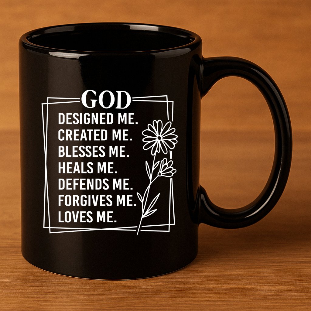 God 11oz C Handle Ceramic Mug