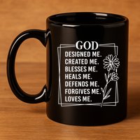 God 11oz C Handle Ceramic Mug