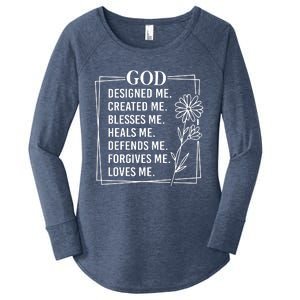 God Women's Perfect Tri Tunic Long Sleeve Shirt