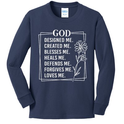 God Kids Long Sleeve Shirt