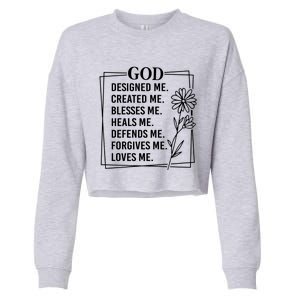 God Cropped Pullover Crew