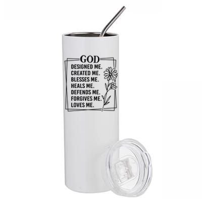 God Stainless Steel Tumbler