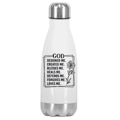 God Stainless Steel Insulated Water Bottle