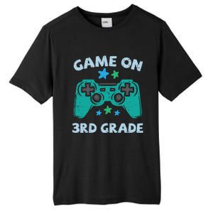 Gaming Game On 3Rd Grade Third First Day School Gamer Gift Tall Fusion ChromaSoft Performance T-Shirt