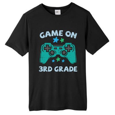 Gaming Game On 3Rd Grade Third First Day School Gamer Gift Tall Fusion ChromaSoft Performance T-Shirt