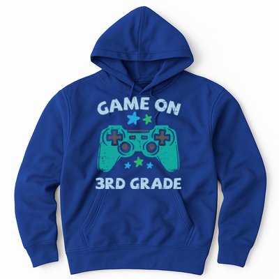 Gaming Game On 3Rd Grade Third First Day School Gamer Gift Hoodie