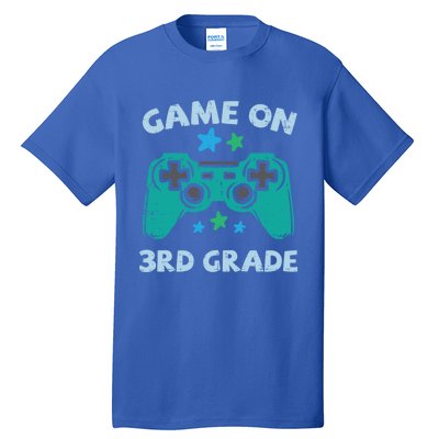 Gaming Game On 3Rd Grade Third First Day School Gamer Gift Tall T-Shirt