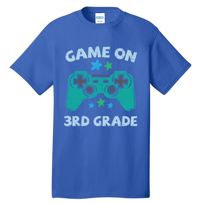 Gaming Game On 3Rd Grade Third First Day School Gamer Gift Tall T-Shirt