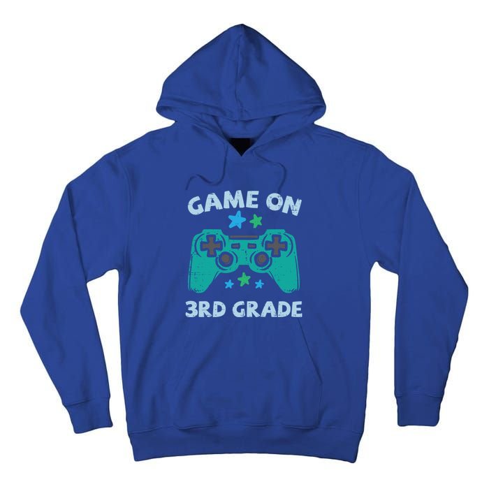 Gaming Game On 3Rd Grade Third First Day School Gamer Gift Tall Hoodie