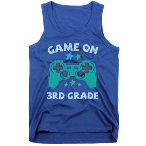 Gaming Game On 3Rd Grade Third First Day School Gamer Gift Tank Top