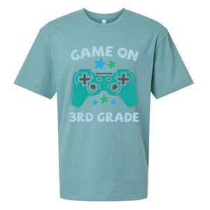 Gaming Game On 3Rd Grade Third First Day School Gamer Gift Sueded Cloud Jersey T-Shirt